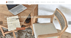 Desktop Screenshot of indosuryafurniture.com