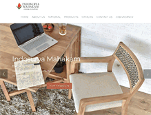 Tablet Screenshot of indosuryafurniture.com